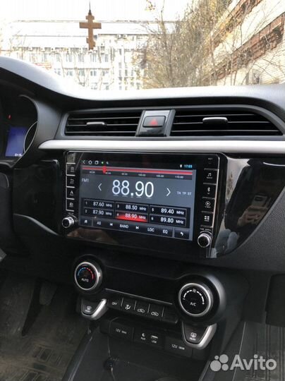 Магнитола Kia Rio 2016-2020 с физическими кнопками