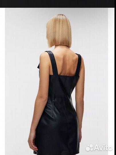 Кожаный сарафан женский befree