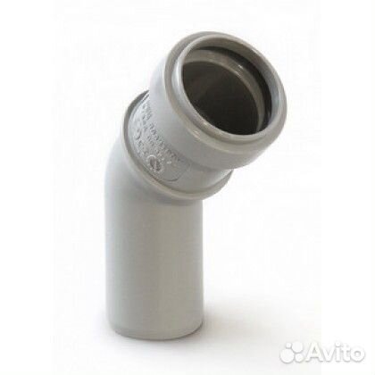 Отвод внутр. канал. d50 30гр. политрон (40) 100530