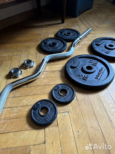 Спортивные блины и гриф