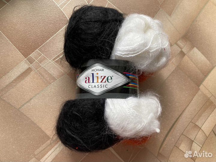Пряжа alize softy plus, мохер и с люрексом