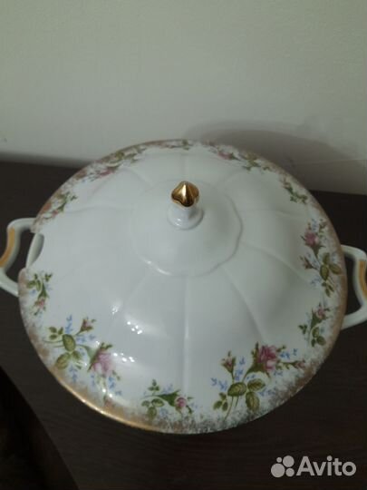 Супница (Роза),фарфоровые