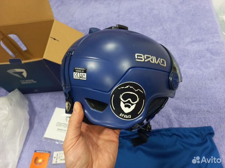 Горнолыжный шлем с визором briko stomboli