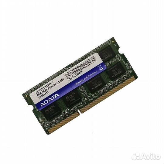 Оперативная память adata DDR3 AD73I1C1674EV 1x4 гб