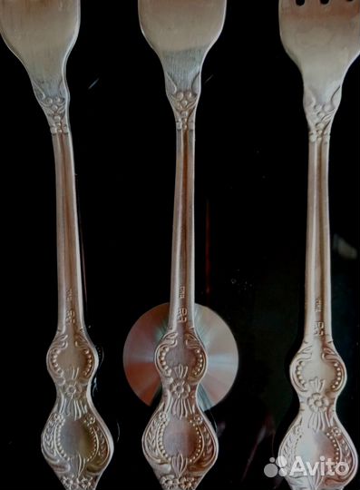 Вилки мельхиоровые СССР Свердловская роза