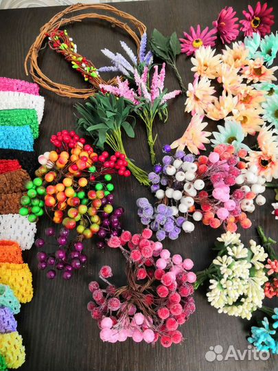 Искусственные цветы для рукоделия