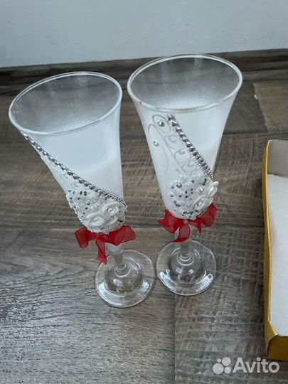 Набор из двух хрустальных бакалов. Подарочный набо