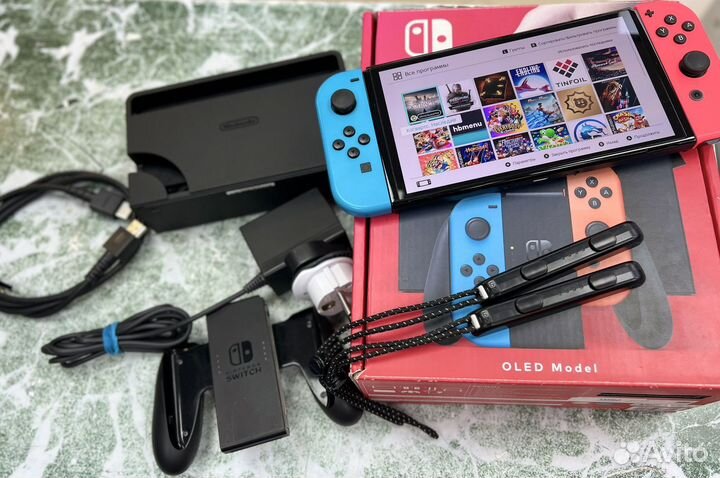 Nintendo Switch Oled прошитая 256GB