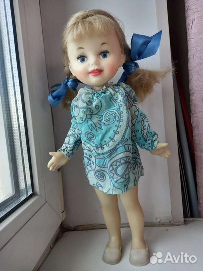 Кукла СССР Мотовилова Ленигрушка паричковая