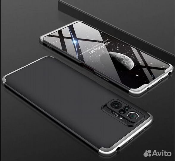 Защитный чехол 3-в-1 для Xiaomi Redmi Note 10 Pro