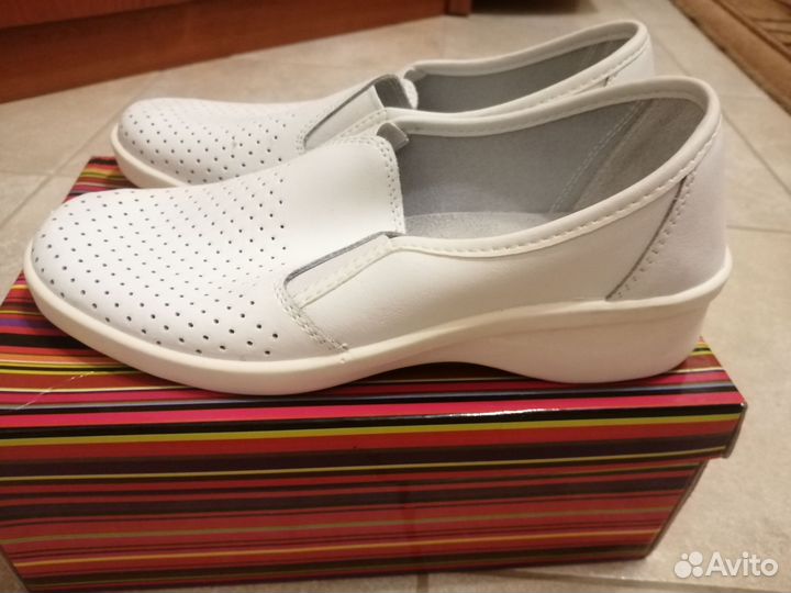 Мокасины медицинские, туфли новые р. 38