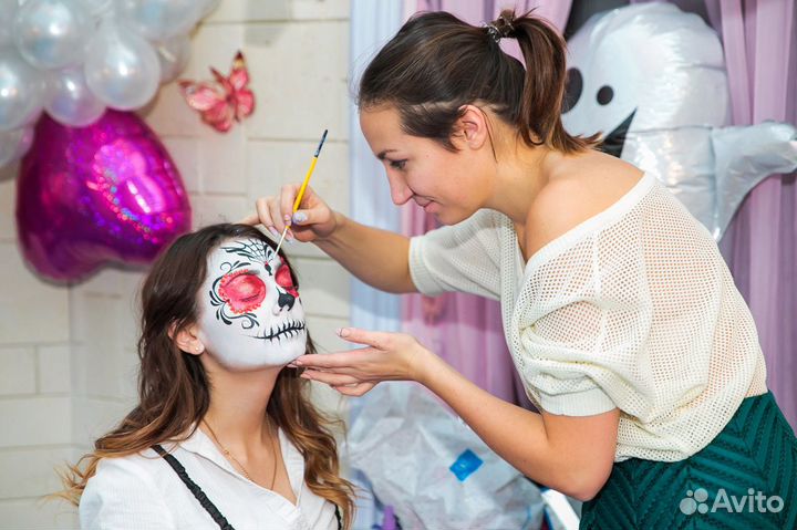 Грим на хэллоуин от профессионального гримера