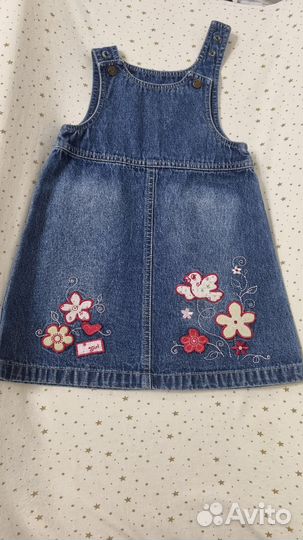 Джинсовый сарафан для девочки 92