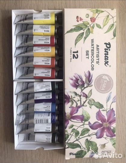 Акварельные краски Pinax