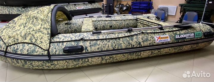 Надувная лодка gladiator E420 AIR С нднд само