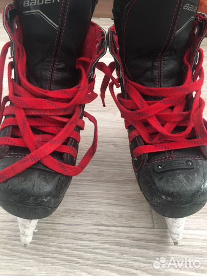Хоккейные коньки бауэр 33-33,5