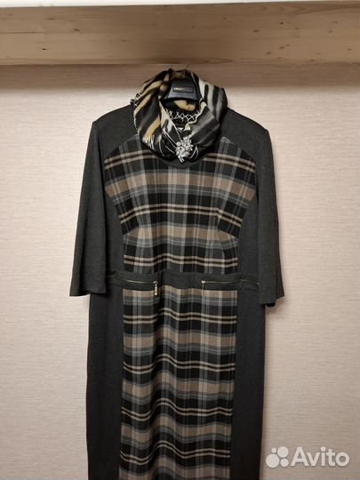 Платье женское 56 размер комбинированный