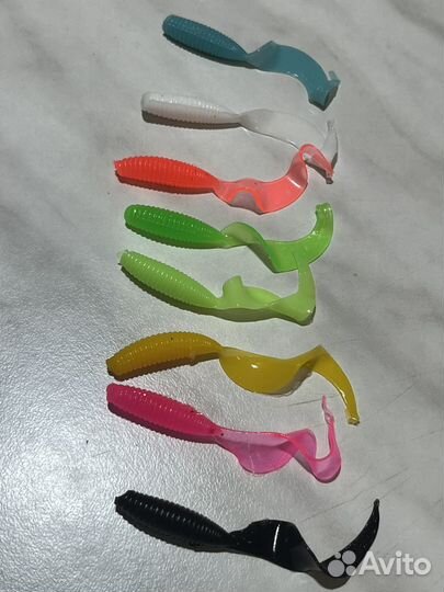 Силиконовые приманки на окуня. Джильт. 2 дюйма