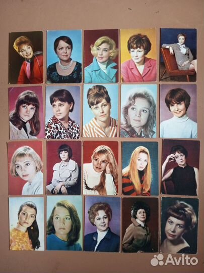 Коллекция открыток актеров советского кино 60-70г