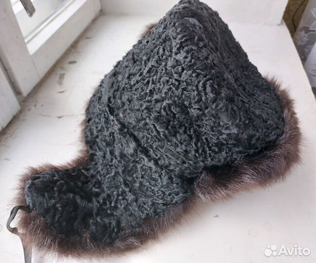 Шапка ушанка мужская меховая
