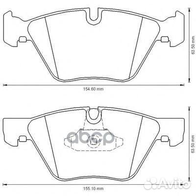 Колодки тормозные 573151J-AS BMW E 60/E61 03- (У)