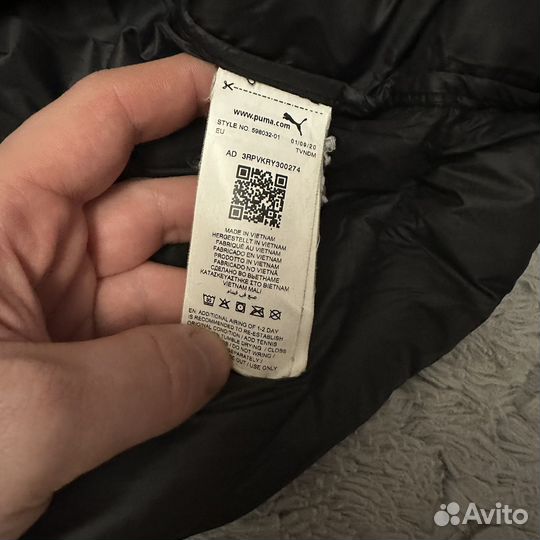 Пуховик Puma mercedes AMG оригинал L