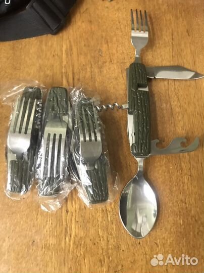 Походный набор вилка, ложка, нож