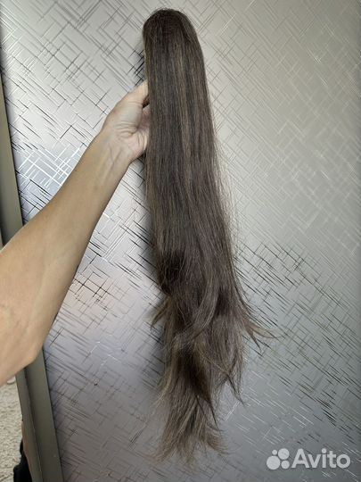 Хвост-шиньон на заколке