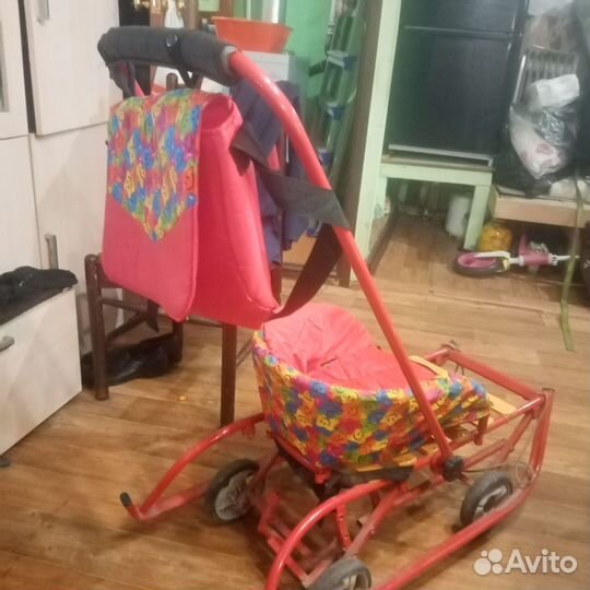 Детские санки на колесах