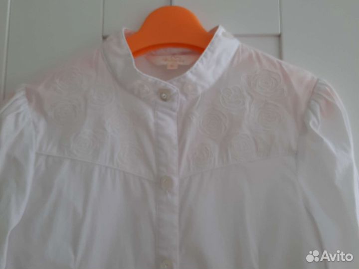 Блузка белая школьная 122 128