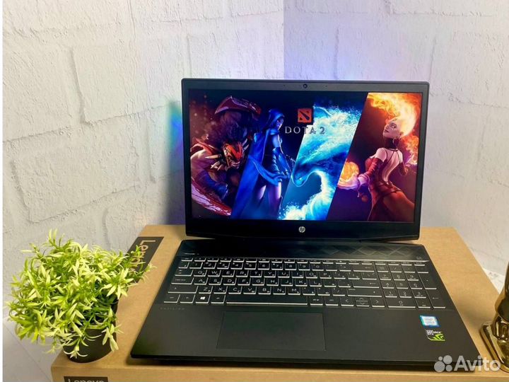 Игровой ноутбук HP/GTX1050/i5-8500/ssd240/hdd1000