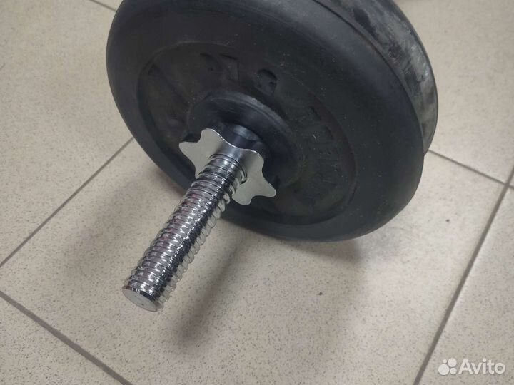 Штанга w-образная + 4 блина по 5кг