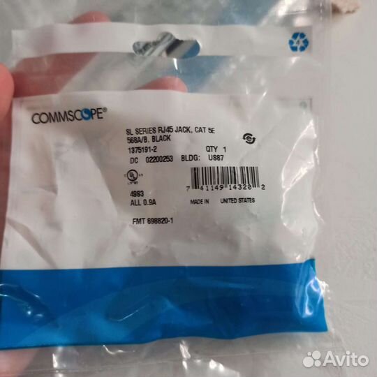 Модульный разъем Commscope 1375191-2