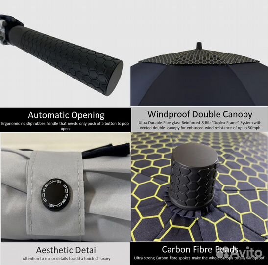 Зонт трость porsche спортивная коллекция