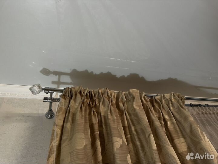 Шторы и тюль с карнизом