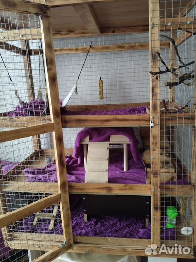 Клетка для грызунов большая деревянная