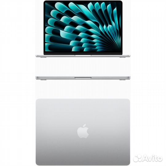 Ноутбук apple macbook air 15 m2 8/256gb silver (mqkr3)