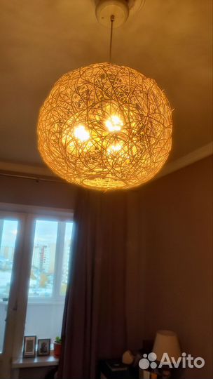 Абажур плетеный
