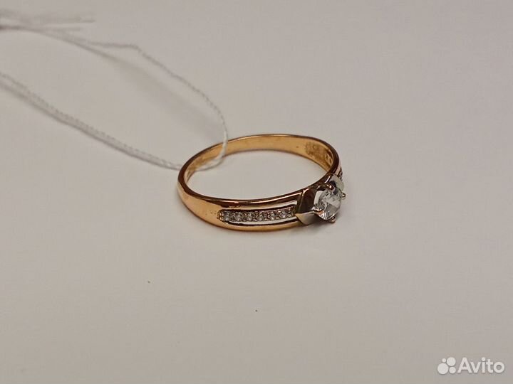 Кольцо Золотое 585 с Фианитами 16,5р-р