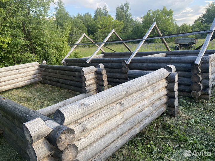 Сруб бани 6х3