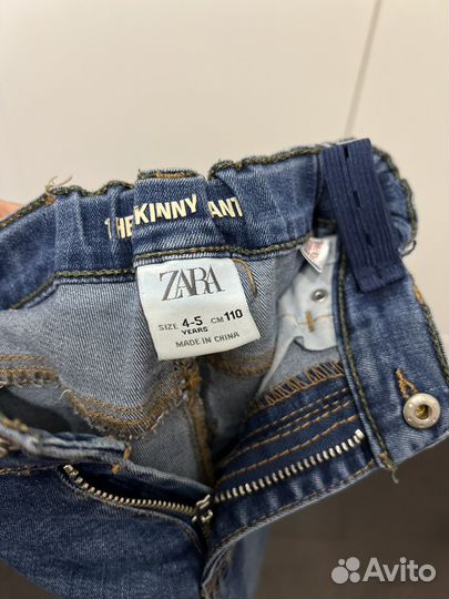 Джинсы для девочки zara 110