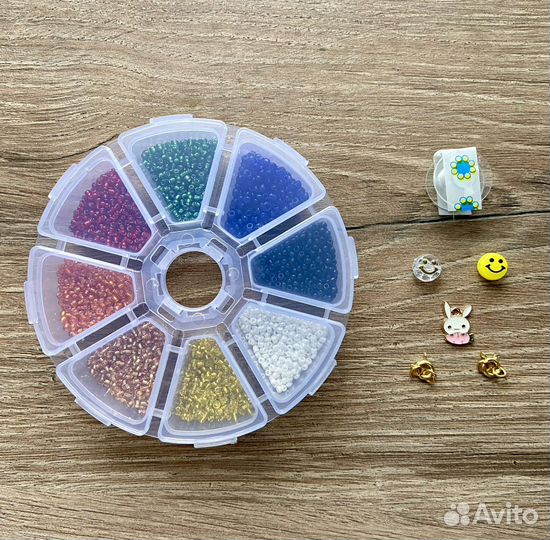 Набор для бисероплетения, бисер, стеклярус