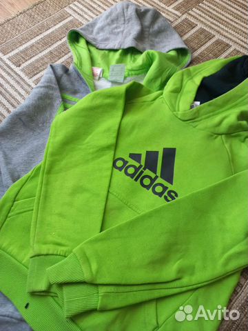 Спортивная кота с капюшоном на мальчика Adidas