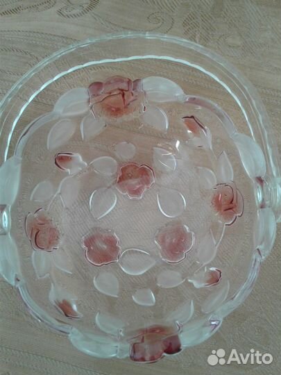 Ваза Богемия из цветного стекла