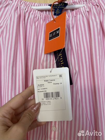 Блузка рубашка новая Polo Ralph Lauren 14 лет