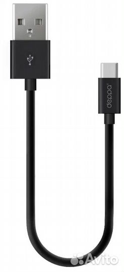 Кабель Deppa Data Cable USB - USB Type-C 72313, ч