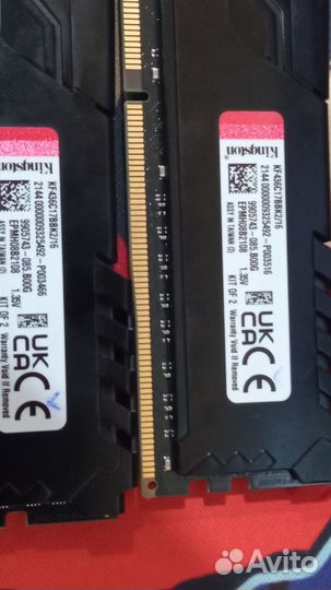 Kingston fury beast KF436C17BBK2/16