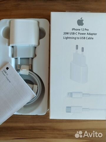 Быстрая зарядка для iPhone блок 20W + кабель