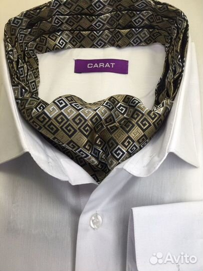 Новый мужской аскот (шейный платок) серо-оливковый