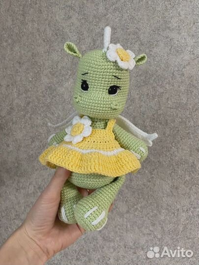 Вязаные игрушки ручной работы дракоша